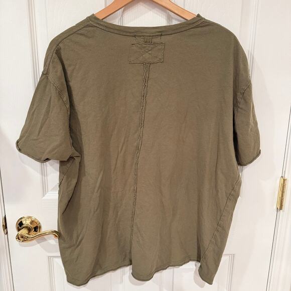We The Free Free People Women’s Tops Bundle 5 Slub Tees M/L Distressed Boho Raw - Picture 12 of 16